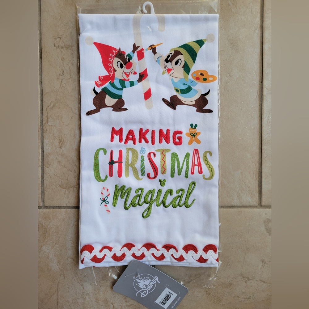 Disney Chip n' Dale Holiday Kitchen Towel
